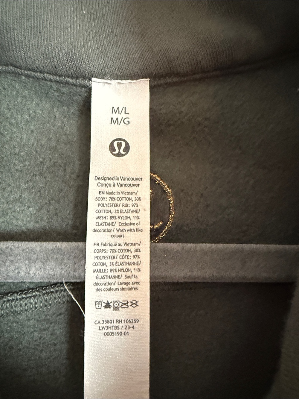 lululemon athletica Women's oversized scuba half zip - Picture 5 of 6